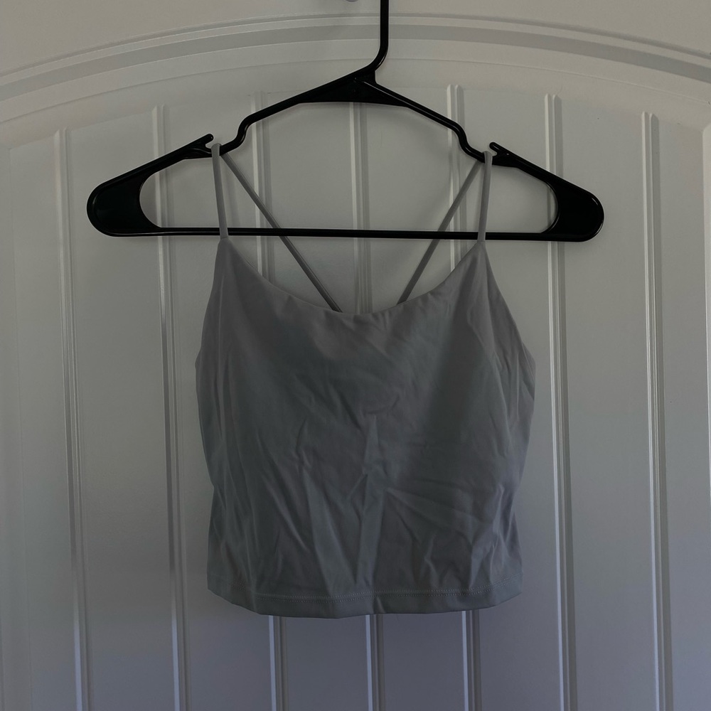 Grey athletic top